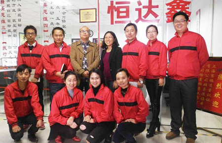 【恒達(dá)鑫鈦鋼首飾代工】臺(tái)灣客戶歐陽先生來廠考察